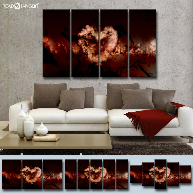 Glitzy Mist XXXVII' Wrapped Canvas Wall Art Set