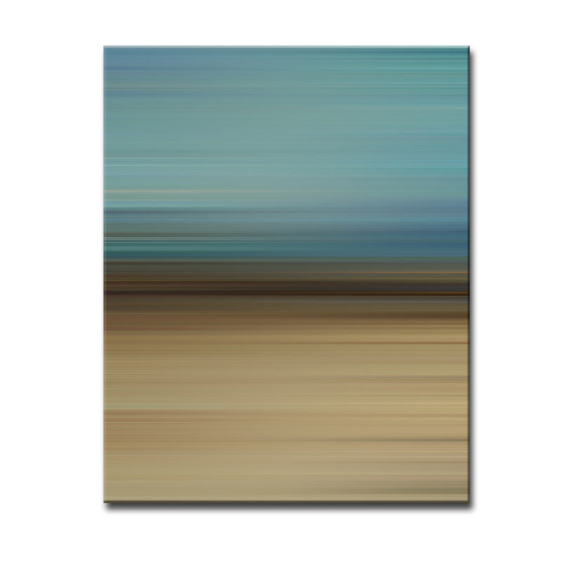 Blur Stripes XLVIII' Wrapped Canvas Wall Art
