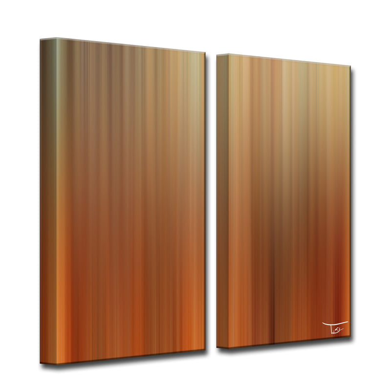 Blur Stripes LIV' Wrapped Canvas Wall Art Set