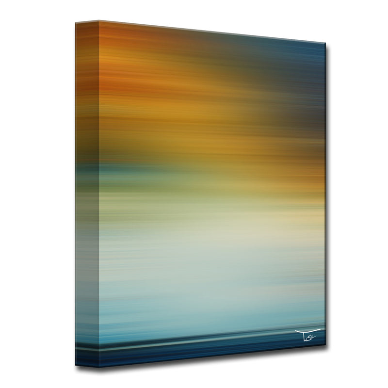 Blur Stripes LXI-B' Wrapped Canvas Wall Art