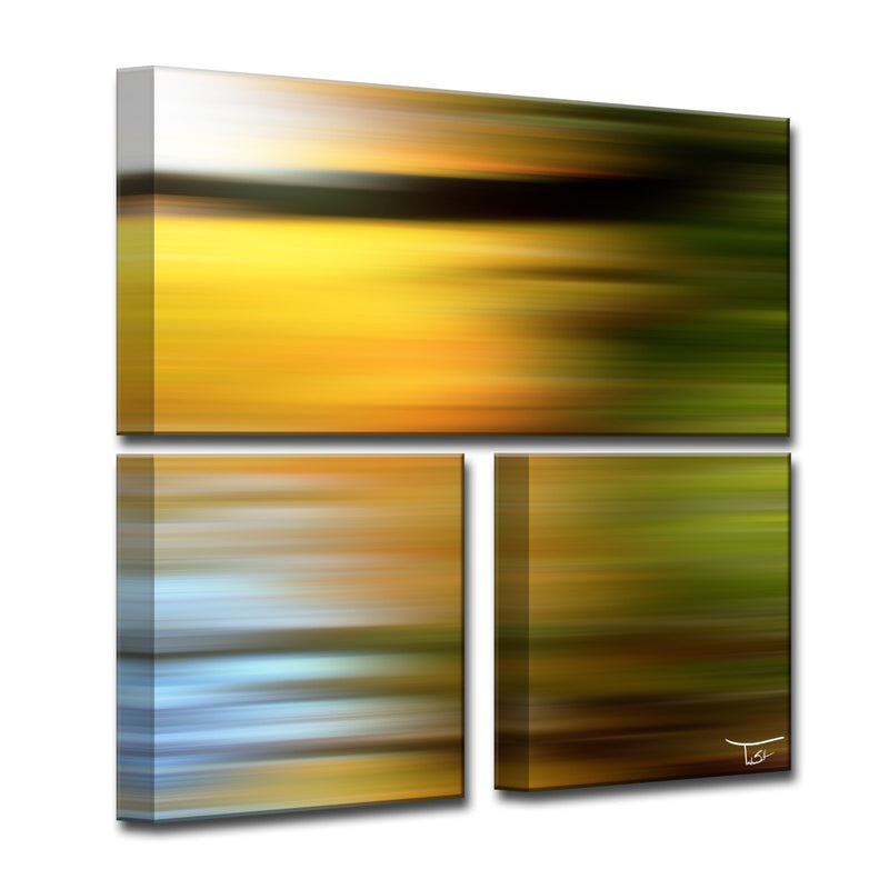 Blur Stripes LXVI' Wrapped Canvas Wall Art