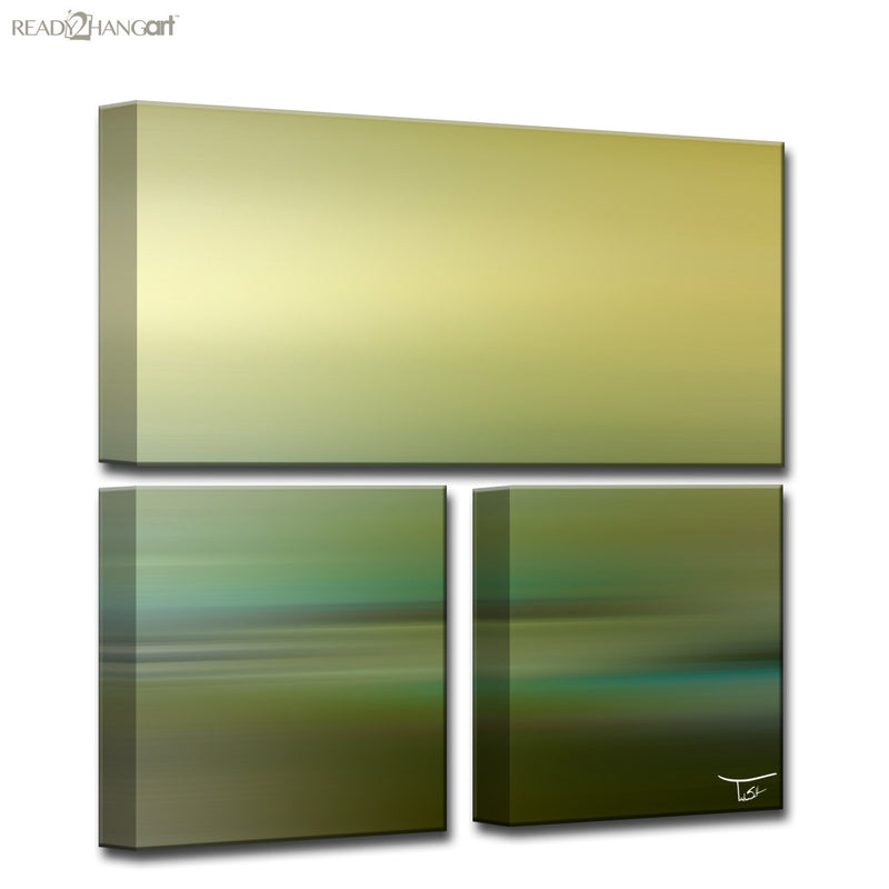 Blur Stripes LXVIII' Wrapped Canvas Wall Art
