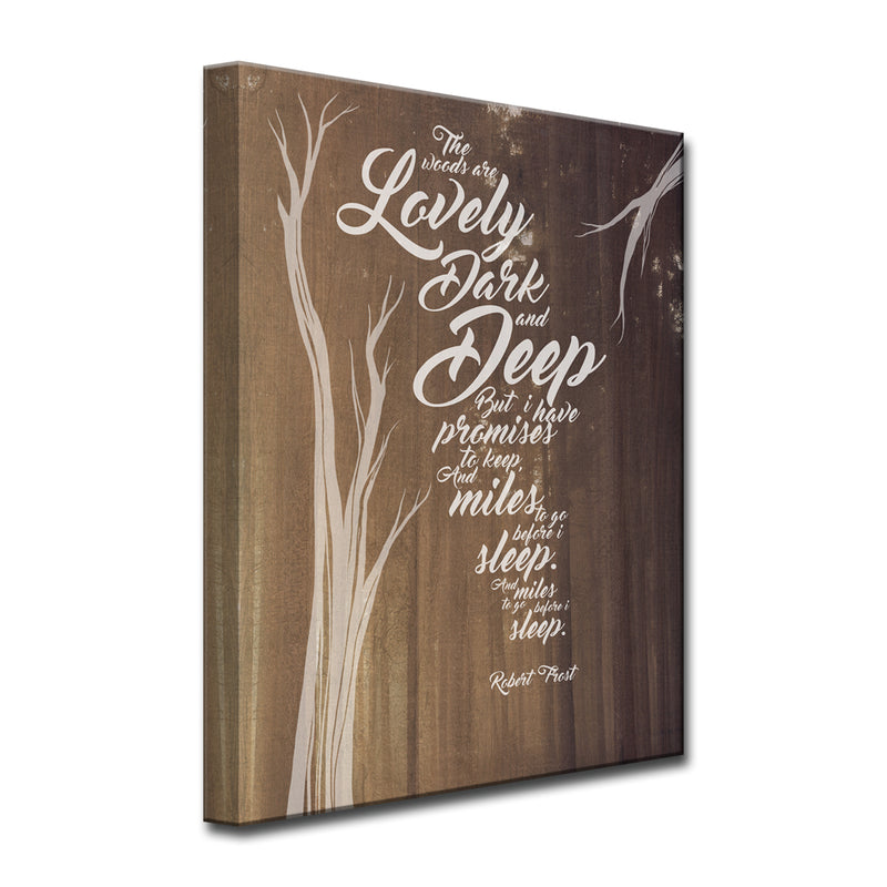 Robert Frost - Promises'  Wall Art