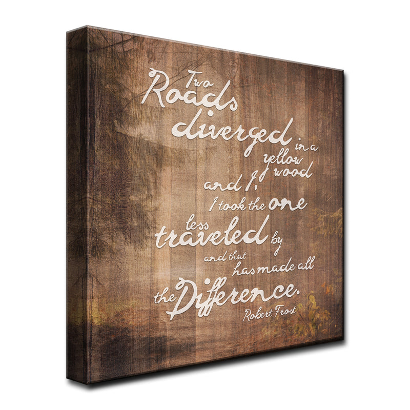 Robert Frost - Road Traveled' Art