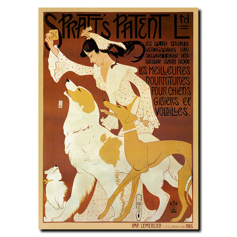 Vintage Spratts Patenet Ltd. by Auguste Roobille Wrapped Canvas Wall Art