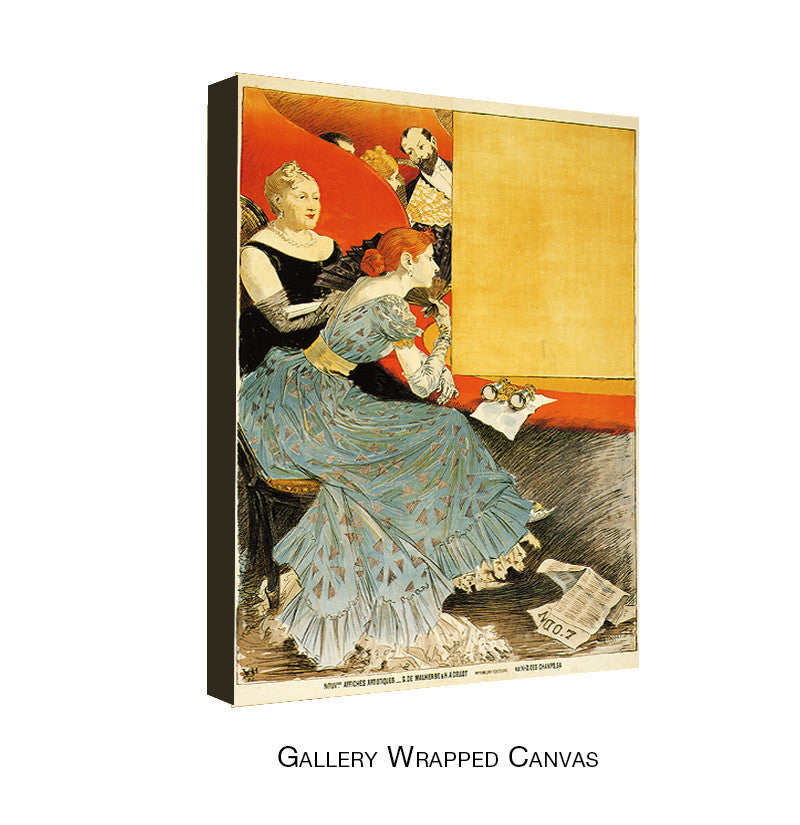 Vintage L'Odeon by Eugene Grasset Wrapped Wrapped Canvas Wall Art