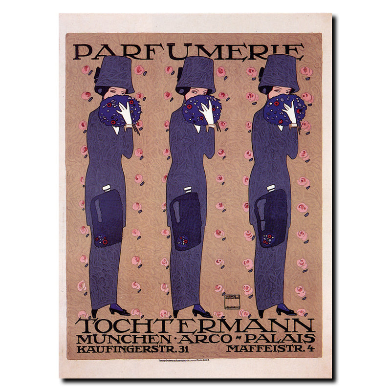 Vintage Parfumerie by Ludwig Tochtermann Wrapped Wrapped Canvas Wall Art