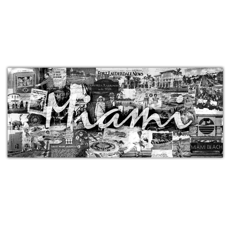 'Miami' Wrapped Canvas Wall Art
