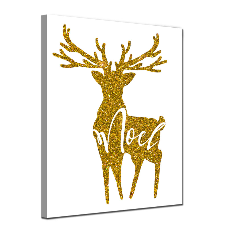 'Glam Noel'  Christmas Textual Wall Art