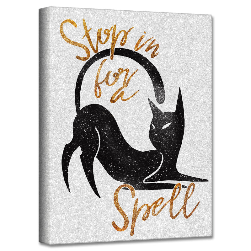 'Glamoween Kitty III' Halloween  Wall Art