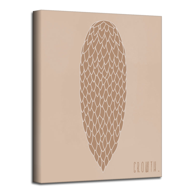 'Minimal Pinecone II' Fall Wall Art