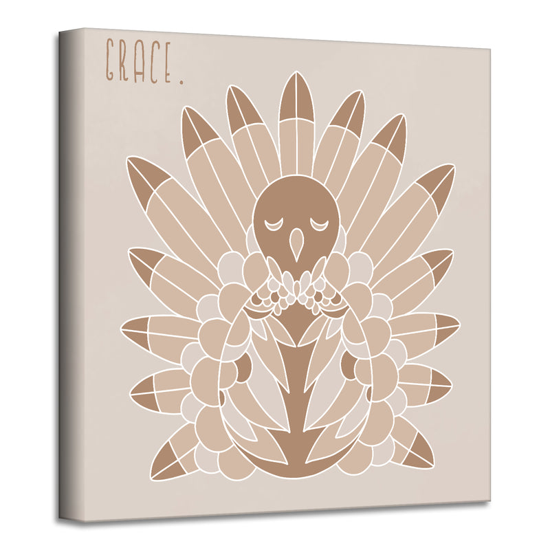 'Minimal Turkey I' Fall Wall Art