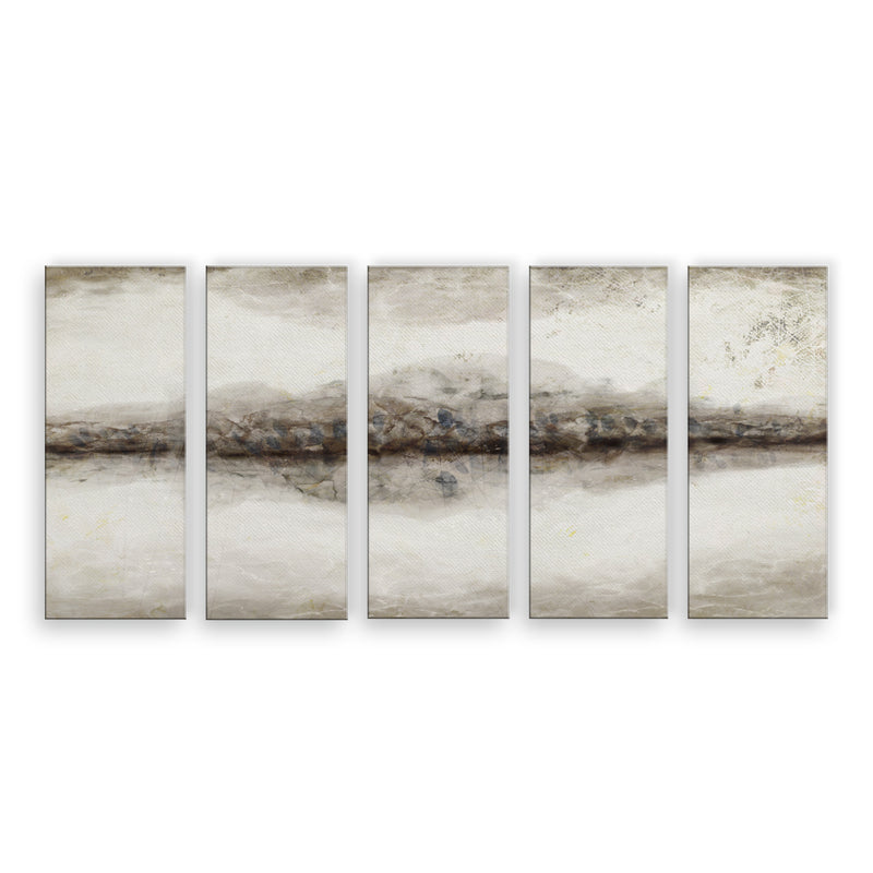 Abstract Neutral CXLIII-II' 5-Piece Wall Art
