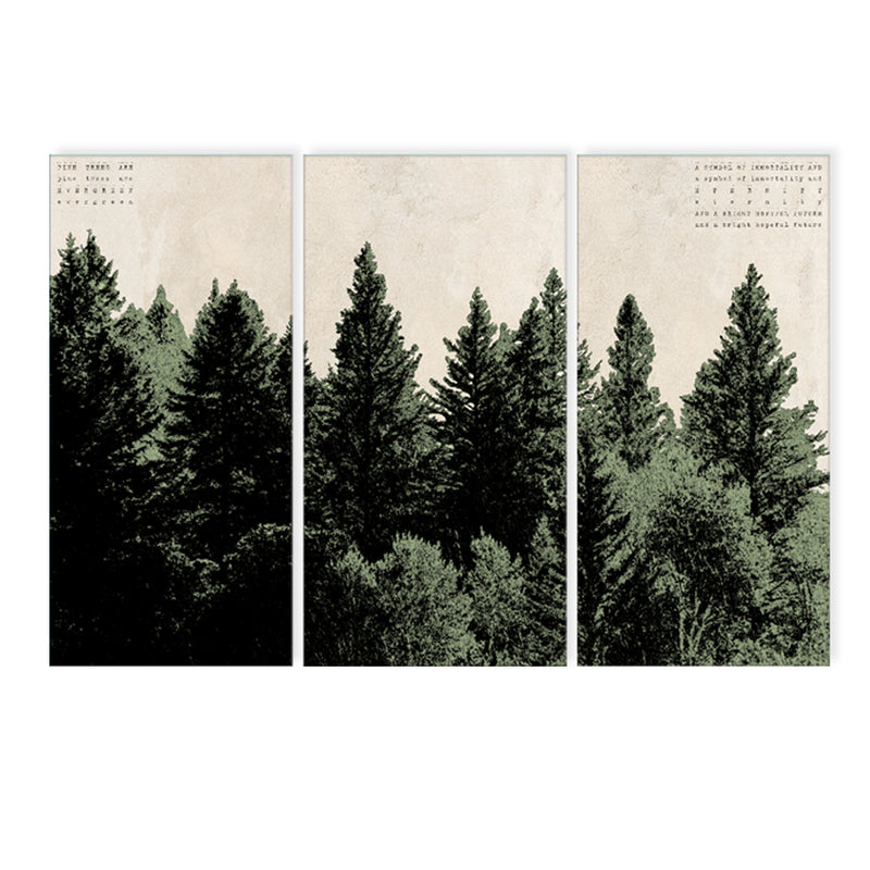 'Poetica XXIII' 3 Piece Wrapped Canvas Wall Art Set