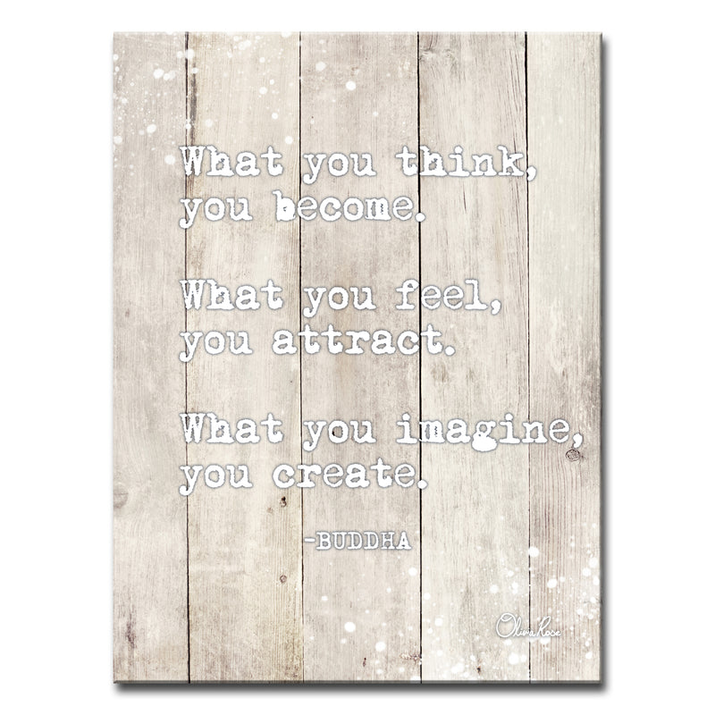 Buddha Quote' Inspirational Wall Art