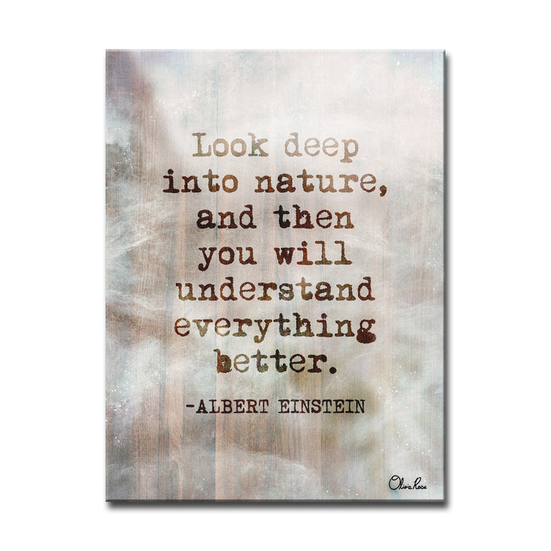 Einstein Quote' Inspirational Wall Art