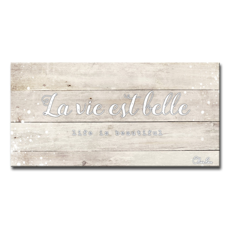 'Life Beautiful' Inspirational Canvas Art