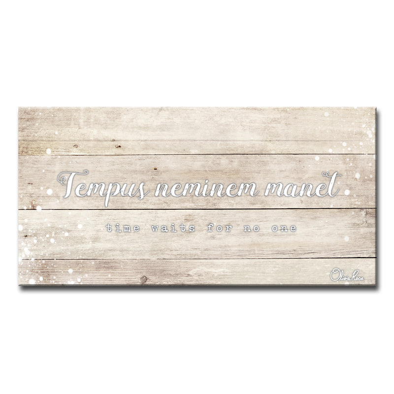 'Time' Inspirational Canvas Art