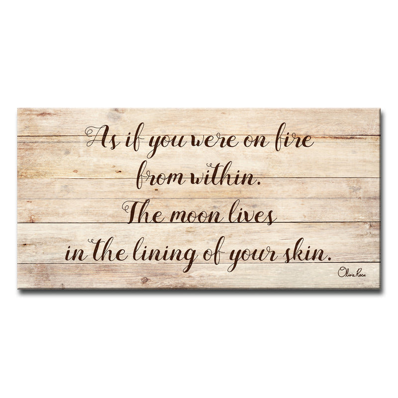 'Moon Lives' Inspirational Canvas Art