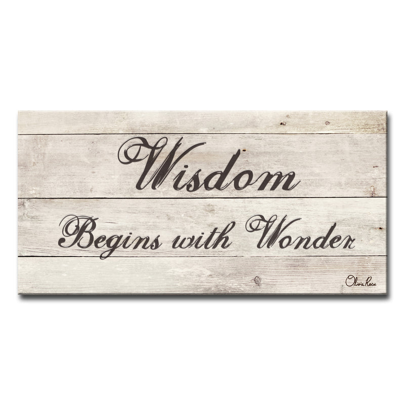 'Wisdom' Inspirational Canvas Art