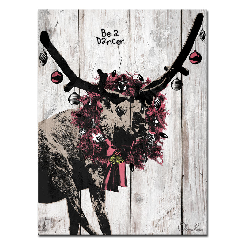 Christmas Dancer'  Textual Wall Art