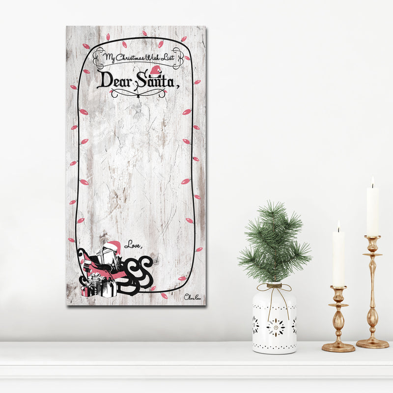 'Christmas List' ArtPlexi Dry-Erase Memo Board