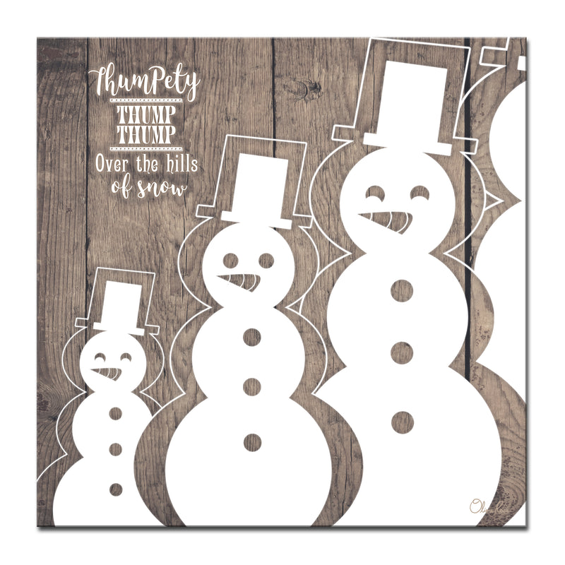 Christmas Snowman'  Textual Wall Art