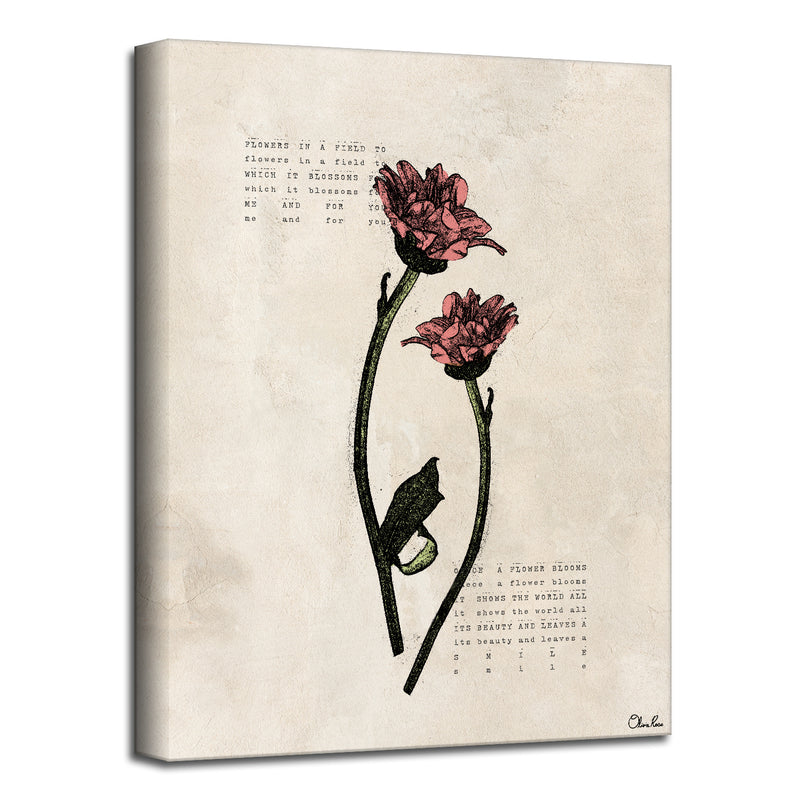 Poetic Flora I' Floral Wall Art