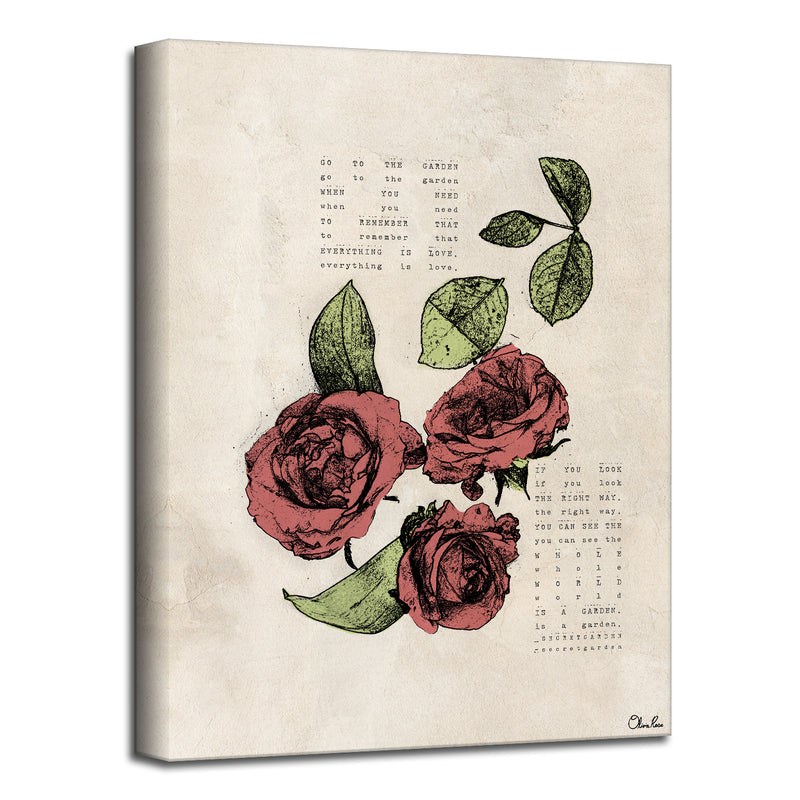 Poetic Flora III' Floral Wall Art