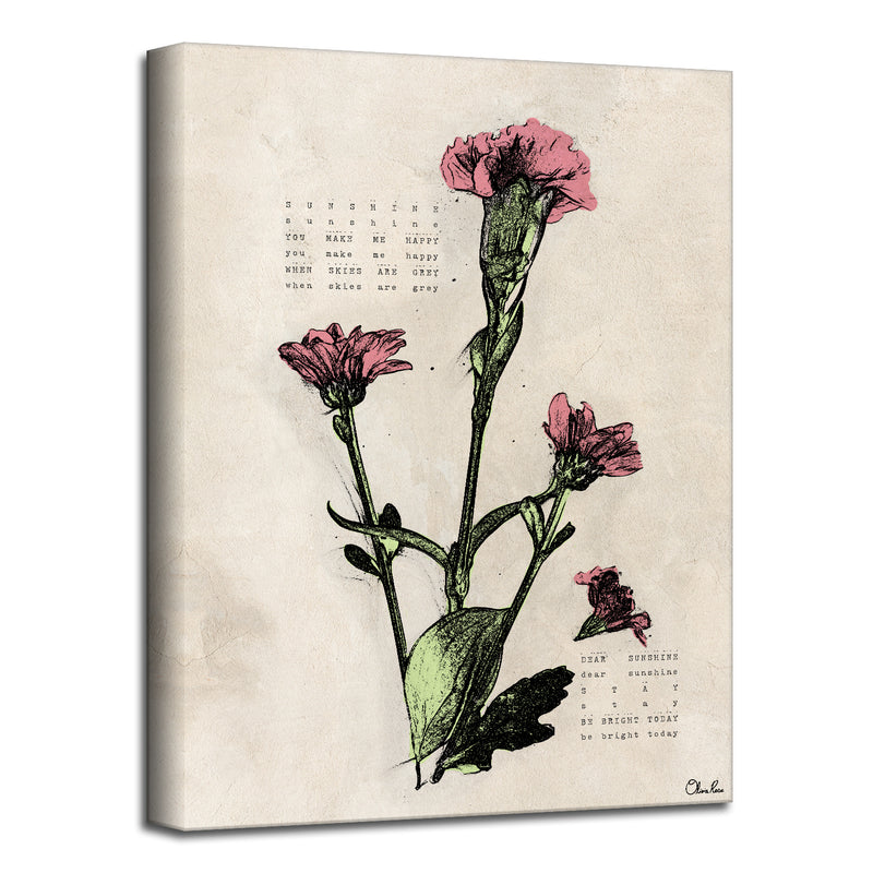 Poetic Flora IV' Floral Wall Art