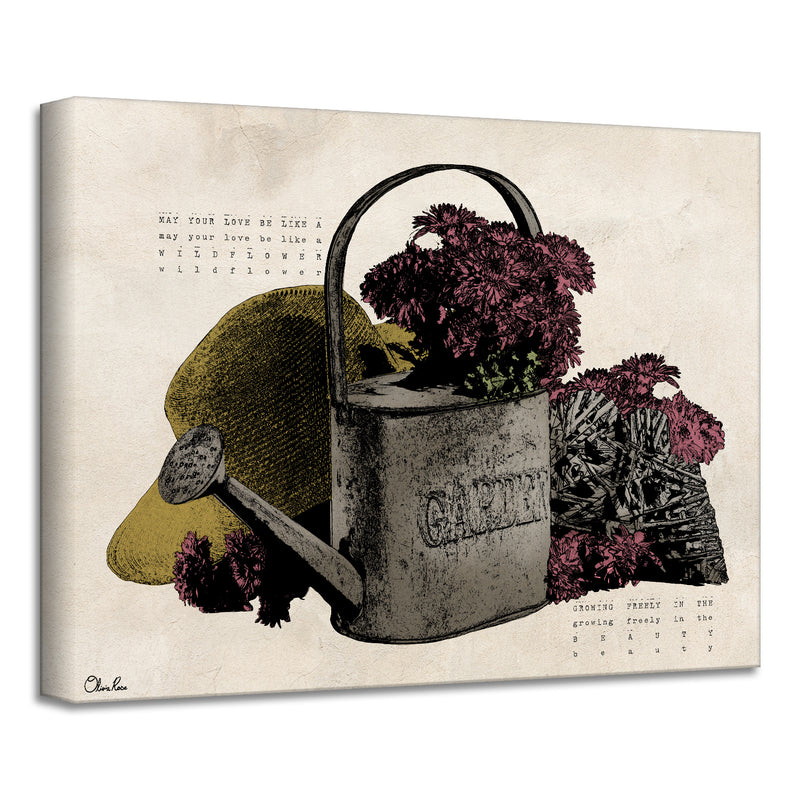 'Poetic Flora IX' Wrapped Canvas Floral Wall Art