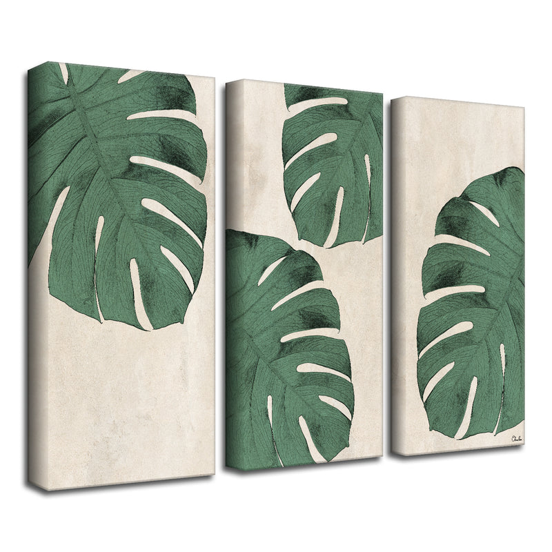 'Poetic Flora Set II' 3-Pc Canvas Botanical Wall Art Set