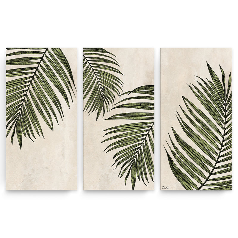 'Poetic Flora Set I' 3-Pc Canvas Botanical Wall Art Set