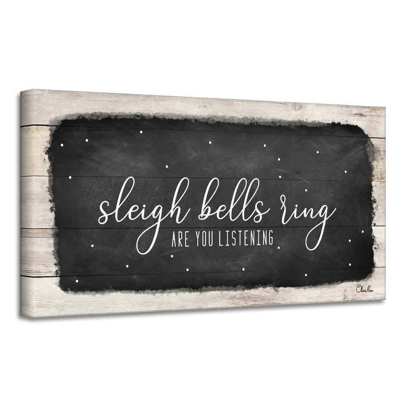 'Sleigh Bells' Holiday Canvas Wall Art