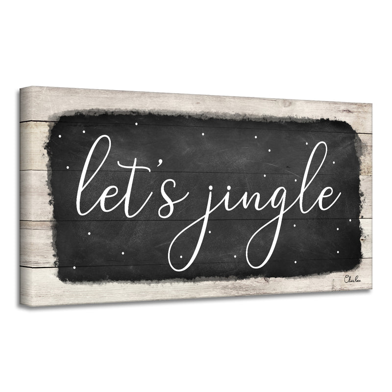 'Let's Jingle' Holiday Canvas Wall Art