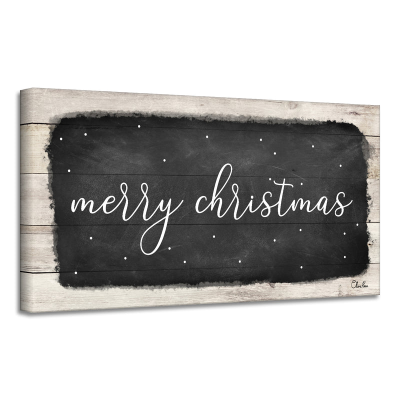 'Merry Christmas I' Holiday Canvas Wall Art