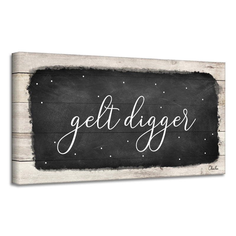 'Gelt Digger' Hanukkah Canvas Wall Art