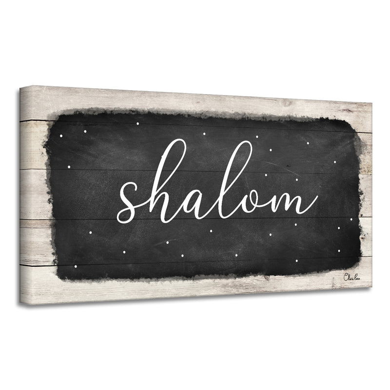 'Shalom I' Hanukkah Canvas Wall Art