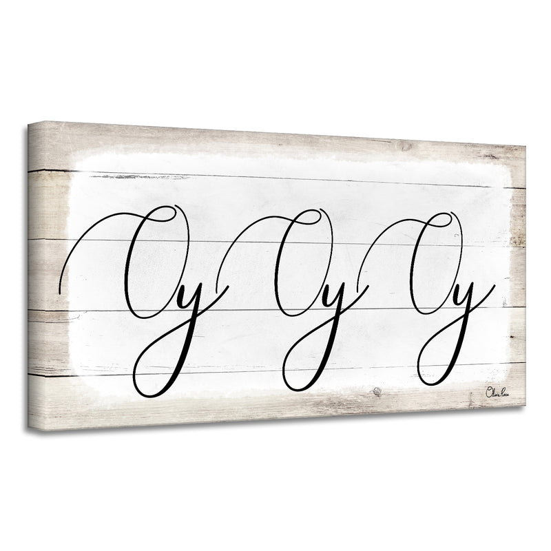 'Oy Oy Oy II' Hanukkah Canvas Wall Art