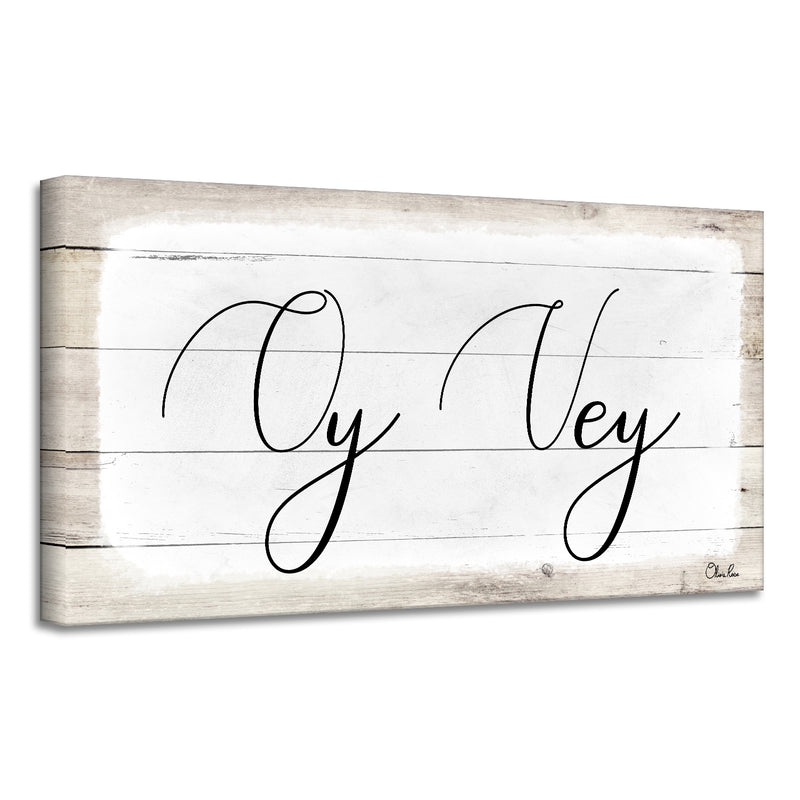 'Oy Vey II' Hanukkah Canvas Wall Art
