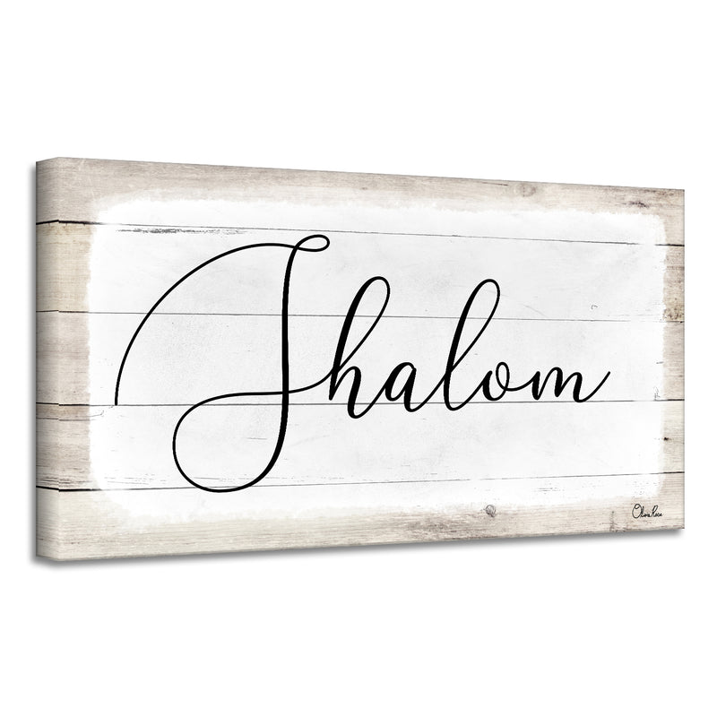 'Shalom II' Hanukkah Canvas Wall Art