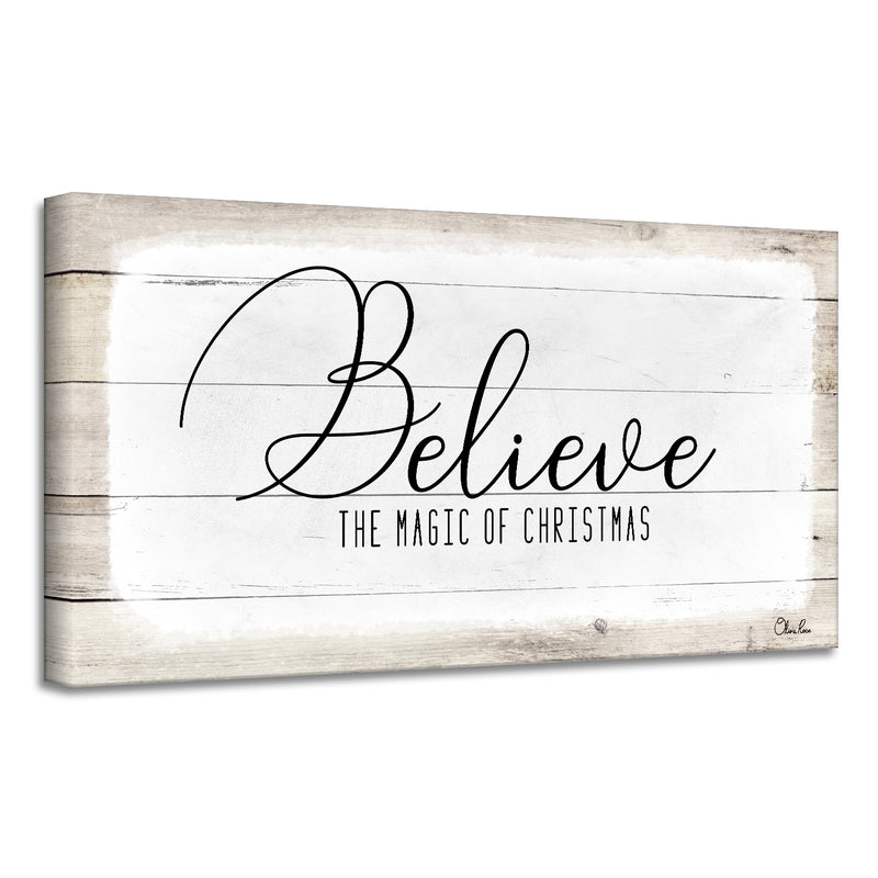 'Believe II' Holiday Canvas Wall Art