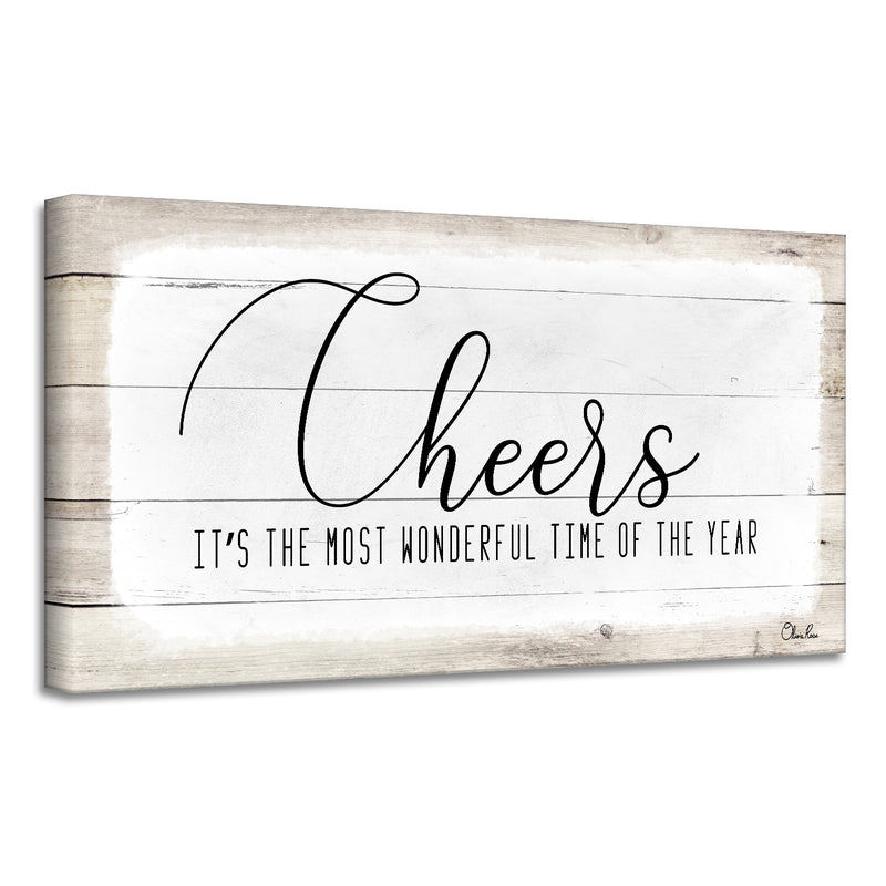 'Cheers' Holiday Canvas Wall Art
