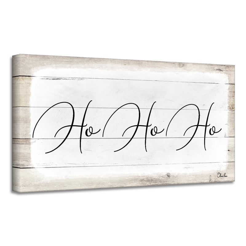 'Ho-Ho-Ho' Holiday Canvas Wall Art