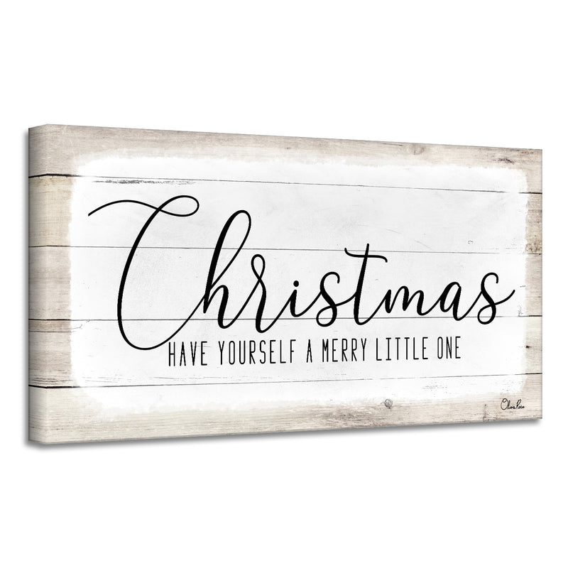 'Merry Christmas II' Holiday Canvas Wall Art