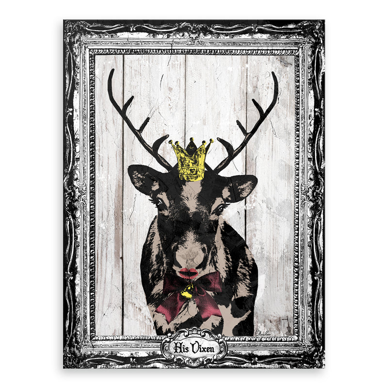 His Vixen' Holiday Wall Art