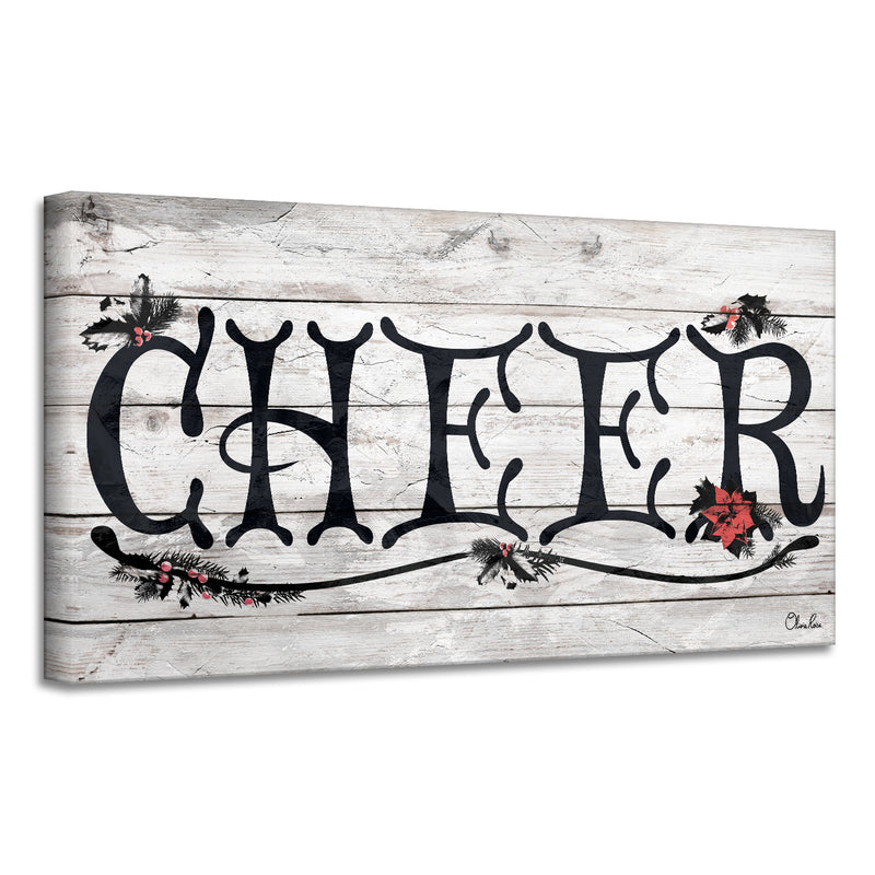 'Cheer' Holiday Canvas Wall Art