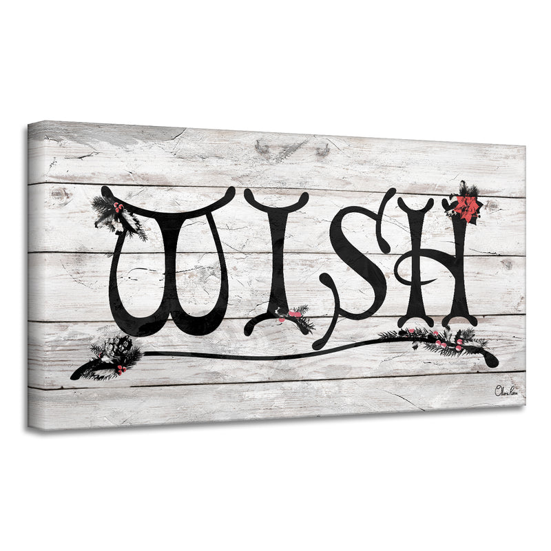 'Wish' Holiday Canvas Wall Art