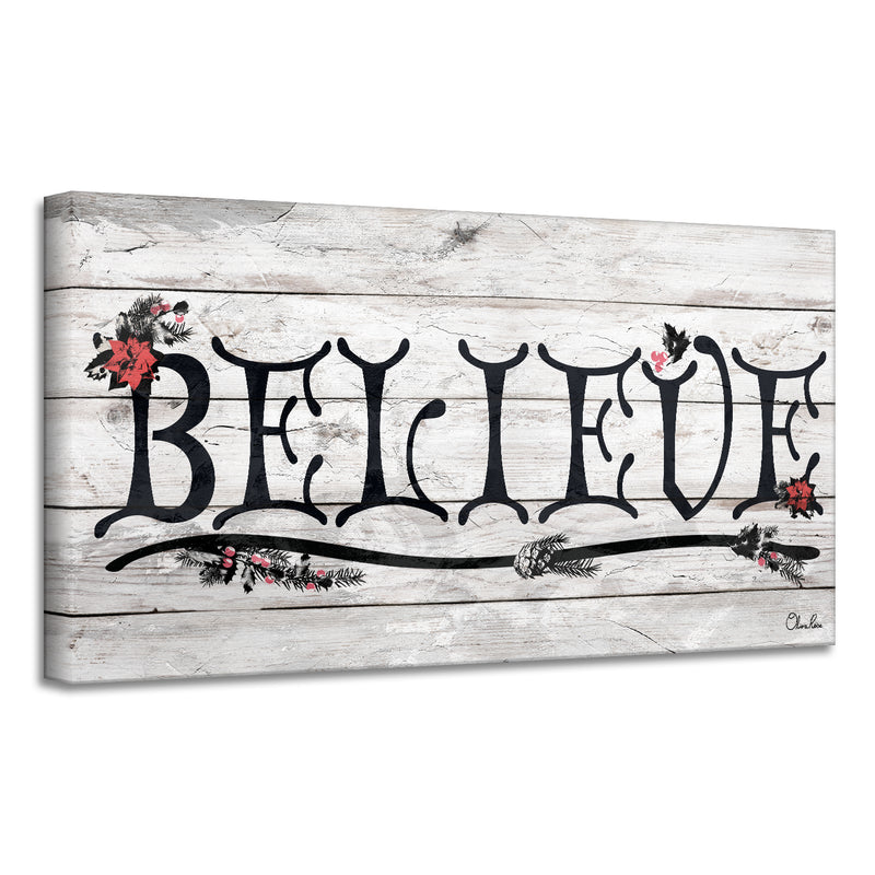 'Believe III' Holiday Canvas Wall Art
