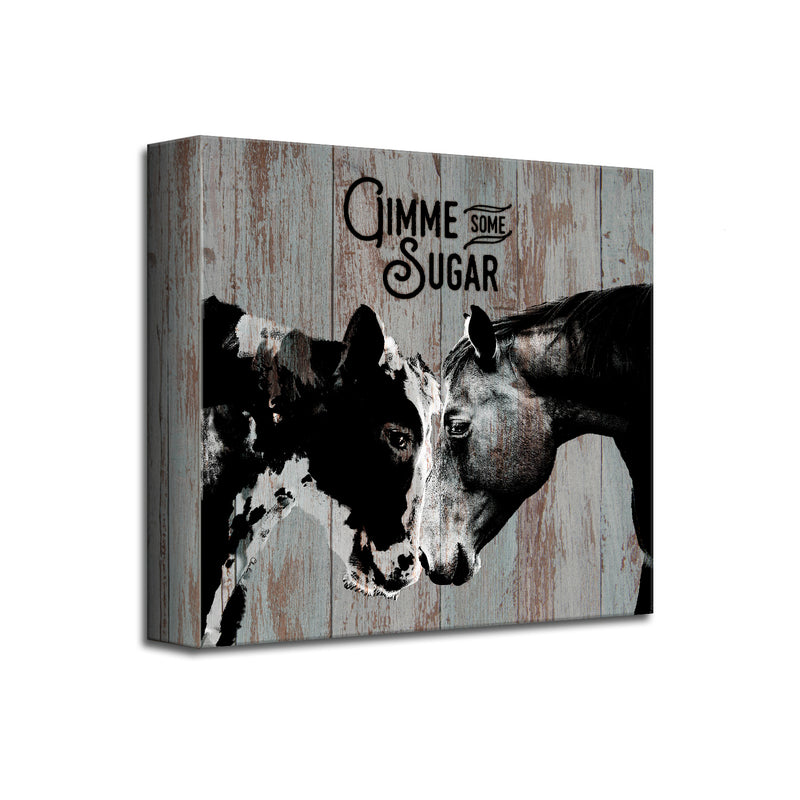 Sweet Cow & Horse'  Wall Art